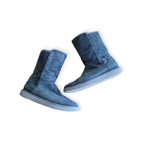 UGG Abree Short II Women’s Charcoal Sheepskin Winter Boots — Size 7 (EUC) - Picture 10 of 14